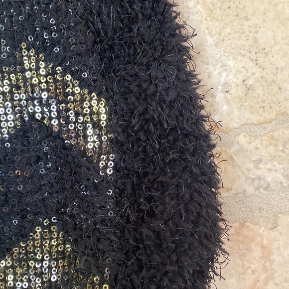 NWT VERTIGO Shift dress Womens Evening sequins Metallic Event Party Chevron XL - Picture 6 of 10